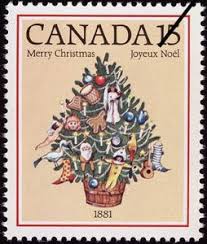 Christmas Tree 1881 Commemorative Stamps Postal Stamps Christmas Stamps