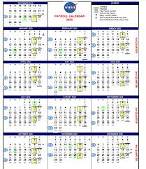 Monthly and weeekly calendars available. Nasa Pay Period Calendar 2020 2021 Pay Periods Calendar