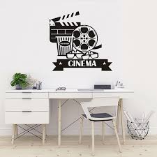 See more ideas about decal design, wall decals, textured walls. Cinema Wall Stickers Removable Vinyl Movie House Wall Decal Popcorn Cinematography Decoration Cinema Destign Home Decor B151 Buy At The Price Of 7 12 In Aliexpress Com Imall Com