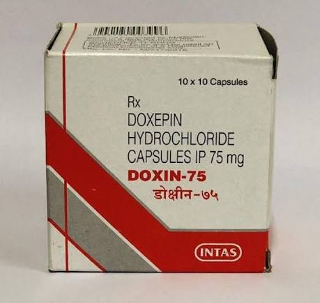 Doxin 75mg Doxepin Hydrochloride Capsules IP, Intas at ₹ 146.68/box in New Delhi