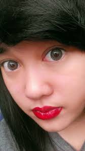 Looking for Grey Circle Lenses with Dark Hair? Try Geo Eyes Cream Ray Ray