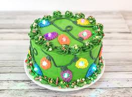 The rich hues and sweeping strokes in this design buttercream bakery is mesmerizing. Christmas Lights Cake That Actually Lights Up I Scream For Buttercream