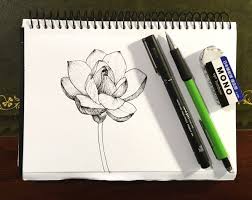 Are you looking for the best lotus flower drawing step by step for your personal blogs, projects or designs, then clipartmag is the place just for you. How To Draw Any Flower With Pen Ink Ran Art Blog