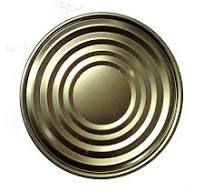 100oz 603x700 Metal Food Can and Gold Lid (#10) 10PK