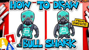 * from peely to rippley, black shield to bonesy, lavawing to laser chomp, how to draw: How To Draw Bull Shark From Fortnite Art For Kids Hub
