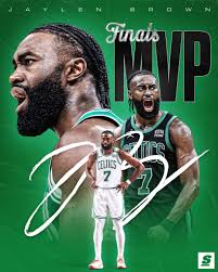THAT'S *FINALS MVP* JAYLEN BROWN, TO YOU. 🫡🚨