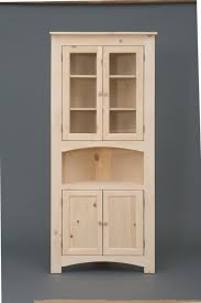 eb21 pine four door corner cabinet