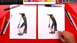 How To Draw A Realistic Emperor Penguin Art For Kids Hub 612 x 792 jpeg 154 кб. how to draw a realistic emperor penguin