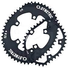 Easton ea90 cinch spider/ring assembly. O Symetric Road Chainring Set 5 Arm 110mm 52 38t Campagnolo Bike24