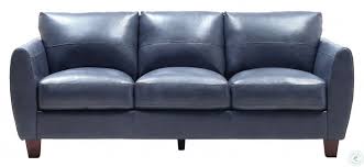 Get 5% in rewards with club o! Georgetowne Traverse Blue Leather Sofa From Leather Italia Coleman Furniture