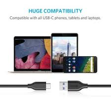Usb type c cable, anker 180 degree right angle usb a to usb c gaming cord, compatible with samsung galaxy s10 plus s9 plus s8 plus note 9 note 10, lg v30 v20 g7 g6 g5, sony xz, and. Powerline Usb C Auf Usb A 3 0 6ft 1 8m Anker
