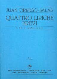 Get juan orrego's contact information, age, background check, white pages, professional records, pictures, bankruptcies, property records & liens. Orrego Salas Juan 4 Liriche Brevi For Alto Saxophone And Piano Bei Musia Kaufen