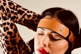 Vintage 1970s leather name