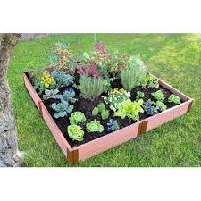 Frame It All Sienna 4 Ft X 12 Ft Composite Raised Garden Wayfair Raised Garden Beds Raised Garden Vegetable Garden Raised Beds
