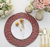 6 Irregular Round 13 in Plastic CHARGER PLATES Animal Pattern Rim Party  Events
