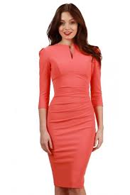 Lydia Three Quarter Sleeved Pencil Dress Three Quarter Sleeve Dresses Dresses Pencil Dress