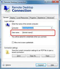 Configure Remote Desktop To Remember Your Domain Name Remote Computer Repair Being Used