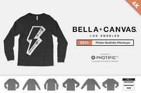 Embroidery t shirt mockup free download free and premium psd mockup templates and design assets yellow images. Bella Canvas 3501 Long Sleeve Tee Bella Canvas Clothing Mockup Long Sleeve Tees