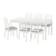 Our dining table and chair sets also give you comfort and durability in a big choice of styles. Ekedalen Ekedalen Table And 6 Chairs White Orrsta Light Gray Ikea Ikea Dining Table Set Ekedalen Table Ikea Dining Table