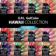 o p i gelcolor hawaii collection swatches chickettes