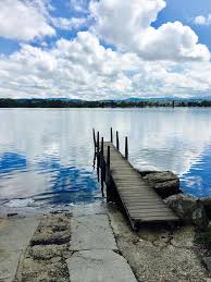 A regular boat service operates all year round between maur and uster on the greifensee; Greifensee In Switzerland Stock Photo