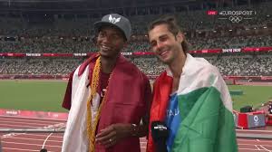 Qatar's mutaz essa barshim and italy's gianmarco tamberi were shaping up to have a jump off to determine who would win the gold medal in the high jump. Lqzqnyoiuklucm