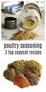 Poultry Seasoning Make Your Own Poultry Seasoning Poultry Seasoning Recipe Seasoning Mixes