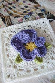 Reserved Custom Order Pansy Flower Granny Square Afghan Etsy Crochet Flower Patterns Crochet Motif Granny Square Crochet Pattern