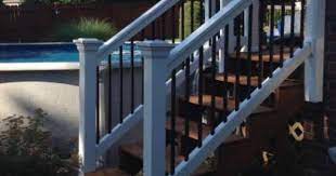 Homeadvisor connects you with top rated local contractors in minutes. Weatherables Vilano 3 5 Ft H X 8 Ft W Vinyl White Stair Railing Kit Wwr Thdva42 S8s The Home Depot In 2021 Exterior Stair Railing Stair Railing Kits Outdoor Stairs