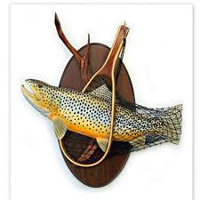 Brown Trout Art Sculpture Wood Carving Wall Art Fishing Art Trout Sculpture Anglers Art Fishing Sculpture Tr Trout Art Fish Sculpture Fish Wood Carving