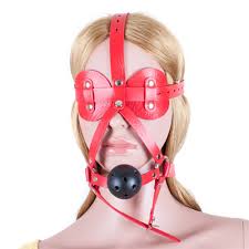 Davidsuorce Adult Toys Sex Toy Blender With Plastic Wiffle Ball Gag  Lockable Turn Y-shape Leather Belt Head Harness Eyepatch Res - Adult Games  - AliExpress