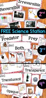 Free Science Station For 2nd 3rd And 4th Grades In 2020 Science Stations Fourth Grade Science Second Grade Science