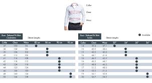 Van Heusen Fit Guide Size Chart Van Heusen Australia