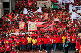 Violent protest action resumed in the city for a third day on thursday morning, where roads were being blocked in several areas around the cape town metro. South Africa Workers Protest Minimum Wage Ramaphosa Reassures