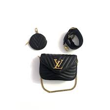Certified louis vuitton speedy bags available on collector square. Louis Vuitton New Wave Multipocket Clutch Bags Leather Black Ref 212892 Joli Closet