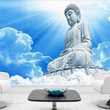 Choose from a curated selection of buddha wallpapers for your mobile and desktop screens. Milofi Custom 3d Wallpaper Mural Buddha Buddha Blue Cloud Landscape Background Wall Decoration Painting Wallpaper Illustration Wallpapers Aliexpress