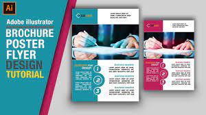 How To Make Flyer In Illustrator Poster Design Brochure Design In Adobe Illustrator Photoshop Course Youtube