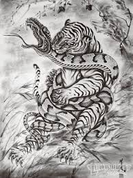 Dragon and tiger yin yang. Horiyoshi Iii Tiger Tattoo Design Tiger Tattoo Tattoo Artists