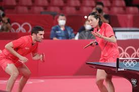 Chinese table tennis players sun yingsha, liu shiwen and chen meng. 8x8w9nfrrsn1cm