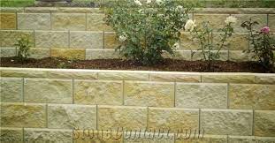 Highly durable, sandstone can be water and salt resistant, which is why it is often used around pool areas. Ezywall Retaining Wall Blocks Beige Sandstone Retaining Wall Garden Wall From Australia Stonecontact Com