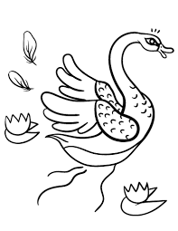 Here are some free printable swan coloring pages. Free Swan Coloring Page