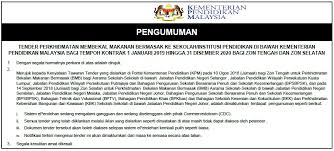 Bertanggungjawab ke atas pentadbiran dan pengurusan asrama untuk memastikan peraturan 3.6. Kpm Pengumuman Sistem Eperolehan Mengalami Gangguan Tender Perkhidmatan Membekal Makanan Bermasak Ke Sekolah Institusi Pendidikan Di Bawah Kementerian Pendidikan Malaysia