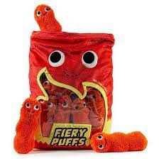 Yummy World Fiery Puffs Xl Plush By Kidrobot In 2021 Food Pillows Cute Stuffed Animals Yummy World