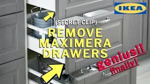 So in fact are 5, 10 and 15 in height, whereas width is in a range between 15 to 36. How To Remove Ikea Maximera Drawers Youtube
