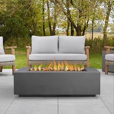 This fire propane pit from heininger is a perfect option for camping, patio or tailgating. 50 Aegean Weathered Slate Large Rectangle Propane Gas Outdoor Fire Table