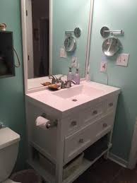 Glacier Bay Ashland 36 7 In W X 18 75 In D Vanity In White With Vanity Top In White With White Basin Aliip2 Wh The Vanity Vanity Top Small Bathroom Remodel