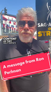 A message from Ron Perlman to his fellow #sagaftramembers. #SAGAFTRAstrong  #SAGAFTRAstrike #striketok
