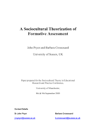 Buy a discounted paperback of unlocking formative assessment new zealand edition online from australia's leading online bookstore. Pdf A Socio Cultural Theorisation Of Formative Assessment