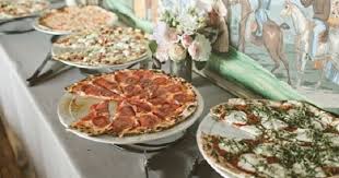 50 Fun Menu Innovations For Your Reception Pizza Buffet Pizza Dinner Party Wedding Food