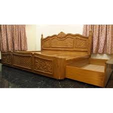 French design teak wood double bed quantity. Brown Teak Wood Double Cot Bed Size 8x7 Feet Future Home Furniture Id 22710359573